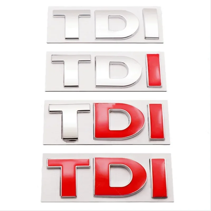 3D Metal TDI TSI Logo Rear Trunk Side Fender Car Emblem Badge Decals For VW Golf JETTA PASSAT MK4 MK5 MK6 Auto Stickers