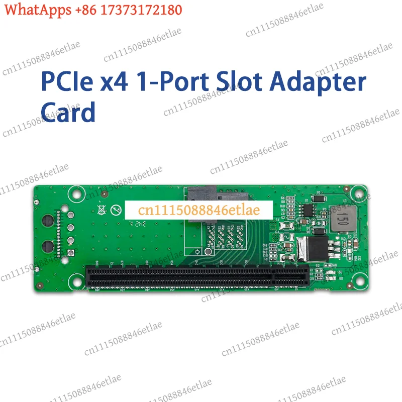 1 Port SFF-8643 to PCIe x16 Slot Adapter Card Riser Cable Extension Electronic Accessories