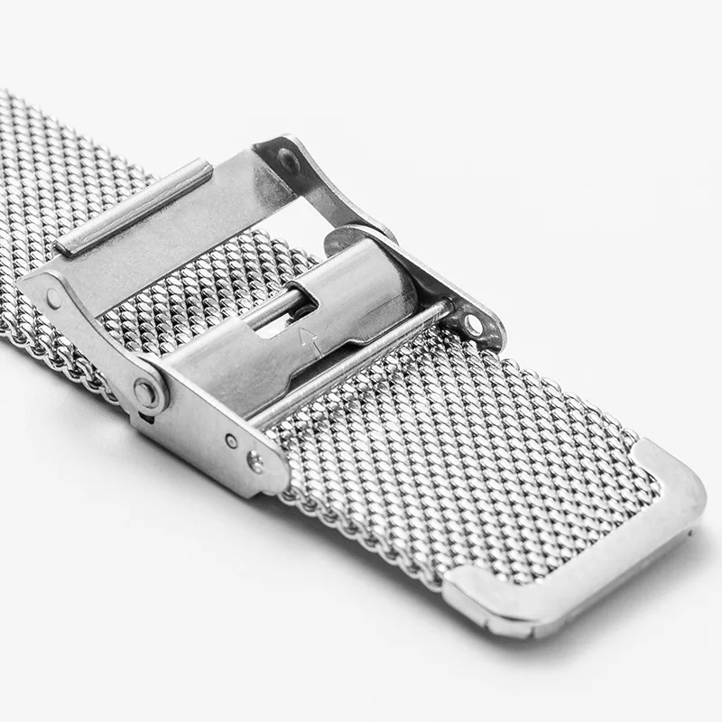 حزام الساعات العام للرجال والنساء 12 مللي متر 13 مللي متر 14 مللي متر 15 مللي متر 16 مللي متر 17 مللي متر 18 مللي متر 19 مللي متر 20 مللي متر سوار ساعة معصمه حزام الفولاذ المقاوم للصدأ