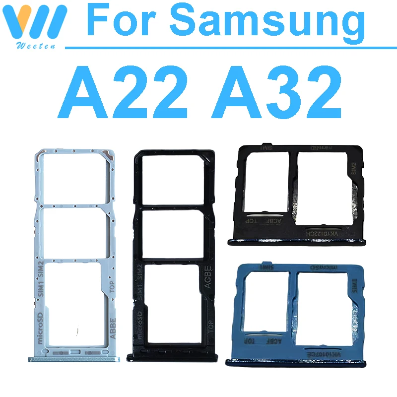 Adaptador de Bandeja para Tarjeta SIM Dual, Compatible con Samsung Galaxy A22 A32 4G 5G A225F A226B A325F A326B, Lector de Tarjetas SD