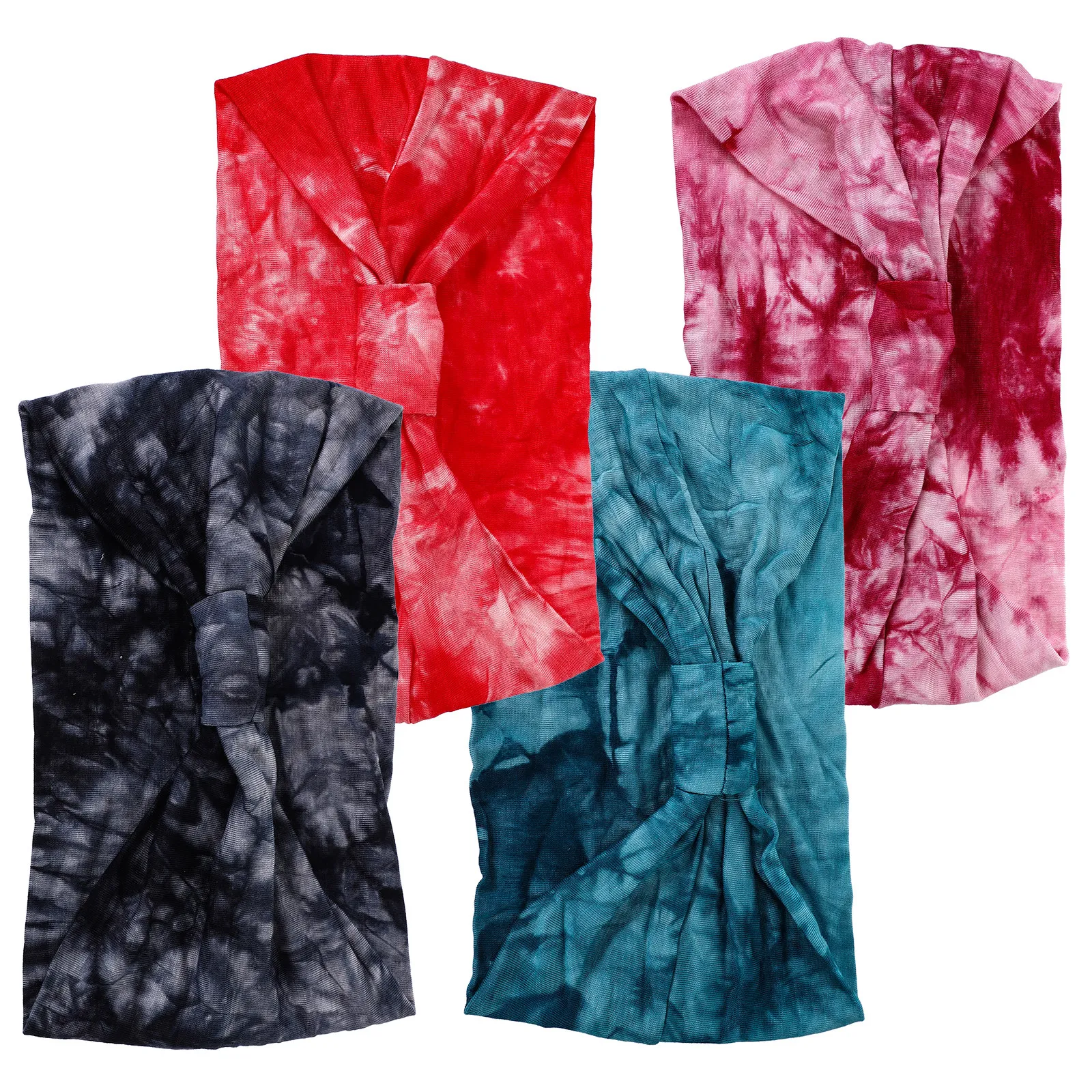 

4Pcs Hairbands Breathable Yoga Headbands Knotted Women Sports Accessories Sweatbands Workout Headbands for Running Tennis