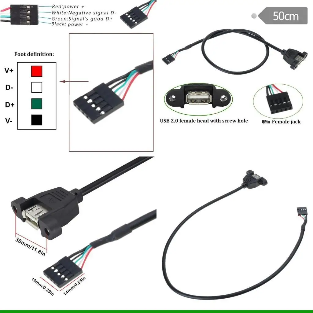 U55C Premium MotherboardUSB IDC5Pin Header Cable Suitable For Educational Institutio