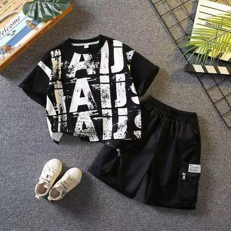 

Children Clothing Kids Clothes Children's Sets Boys T-shirt Shorts Summer Cotton Short Sleeve Fashion Suit 2 PCS