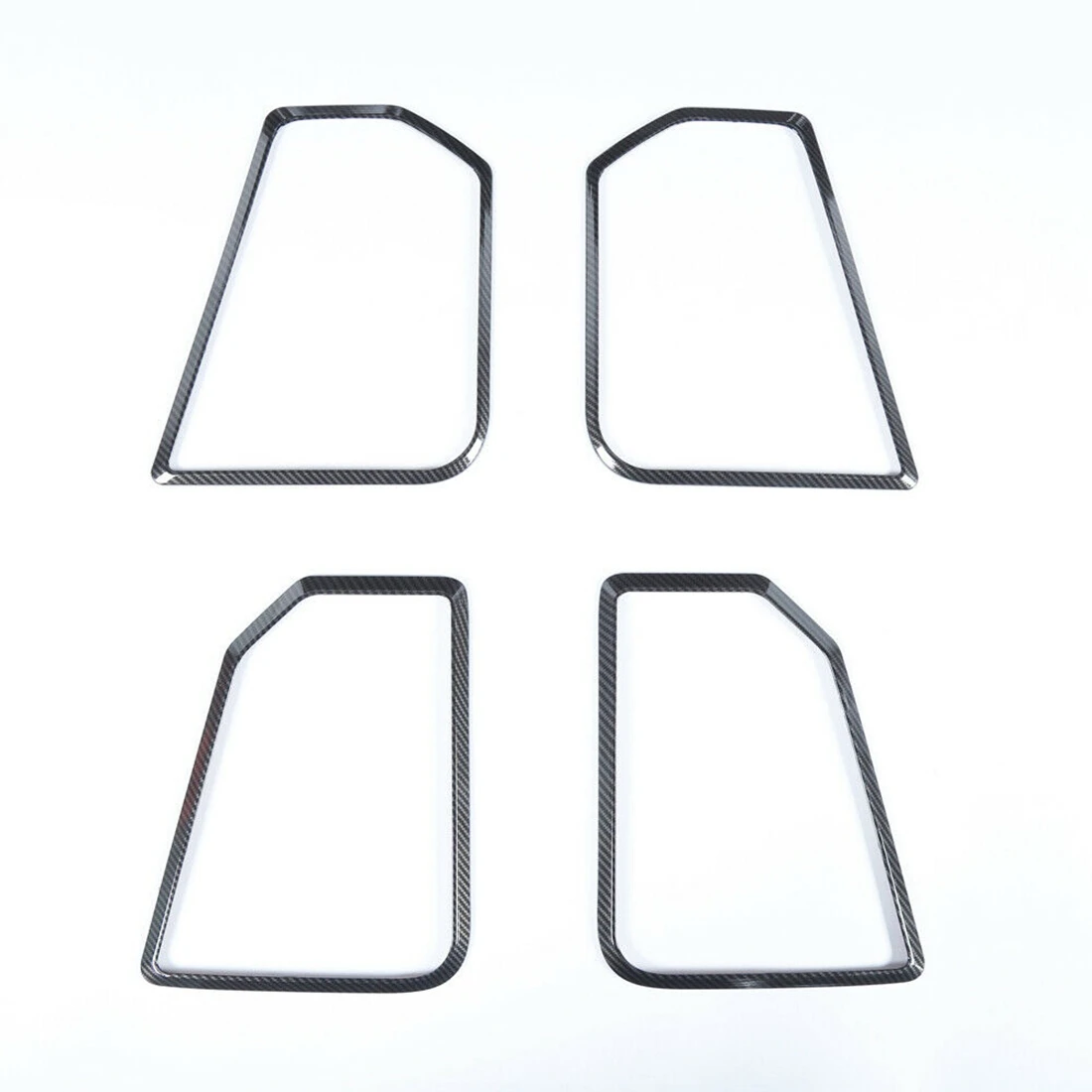 

Накладки для внутренней двери колонки, рамка из АБС-пластика, аксессуары для Dodge Ram 1500 2010-2017 (углеродное волокно)