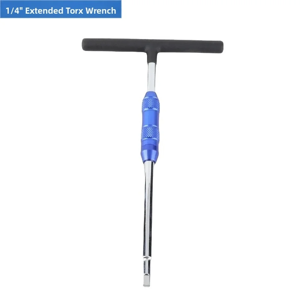 1/4 inch T Handle Socket Wrench with 3/8 Adapter Extension for Automotive Repair and Motorcycle Maintenance Tools