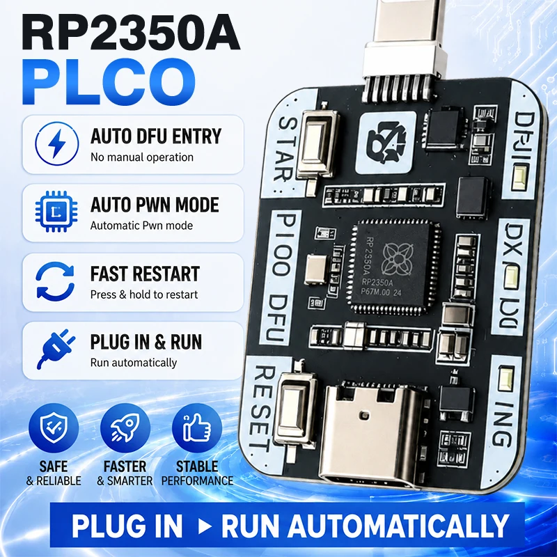 RP2350A PIC0 Engineering Box Support One Click DFU Data One-Click Restart Enter Recovery Mode For Mobile Phone Repair Tools Kit