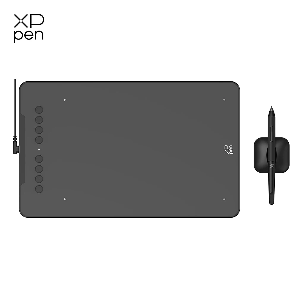 Tablet graficzny XPPen Deco 01 V3 10*6 cali do konferencji internetowych, transmisji, zdalnej nauczania, edukacji, spotkań online i rysowania.
