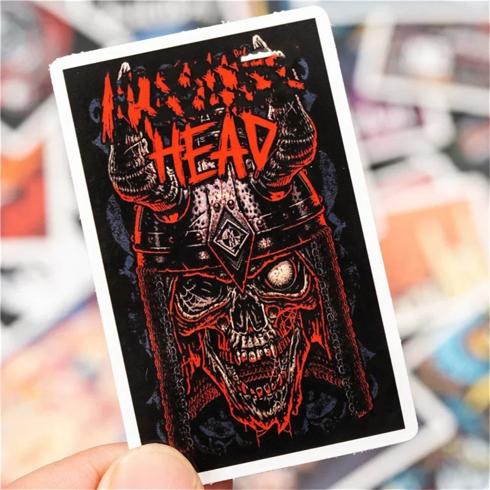 10/25/50pcs Horror Rock Gothic Stickers Graffiti for Music Guitar Decoration Suitcase Waterproof Skateboard Helmet Decals