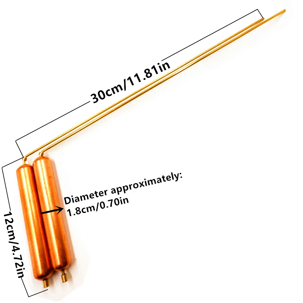Pure Copper Dowsing Rods — Professional Ghost Hunting Equipment Kit — Dowsing Rods Spiritual Kit for Ghost Hunting