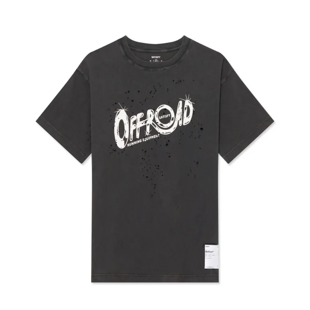 SATISFY sports old washing water casual loose short-sleeved T-shirt