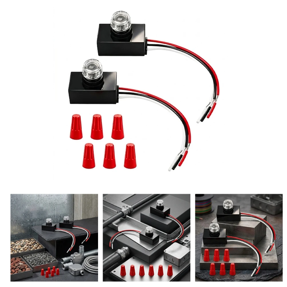 Dusk To Dawn Sensor For Outdoor Lighting 120-277V Photocell Photoelectric Switch For Garden Street Lamp Control