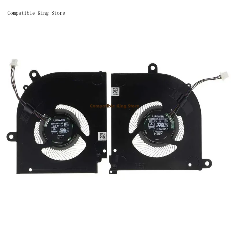 Ventilateurs de refroidissement CPU/GPU pour MSI Stealth 15M-A11UEK MS-1562 A11SEK A11SDK, ventilateur de refroidissement pour ordinateur, radiateur BS5405HS-U4W/U4X