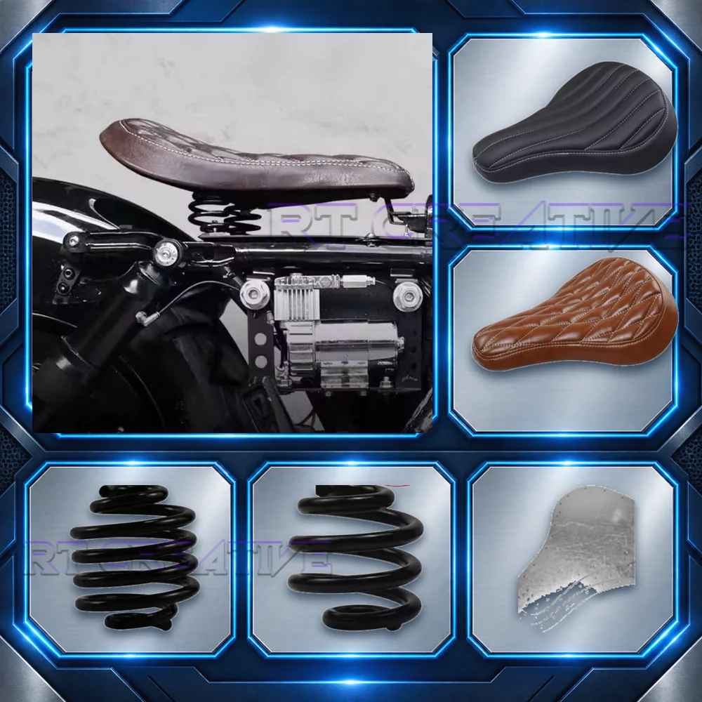 Modified Single Seat Spring Shock Absorber Cushion For Keeway V Cruise 125 V302C, Lengthened Solo Saddle Motorcycle Mod Parts