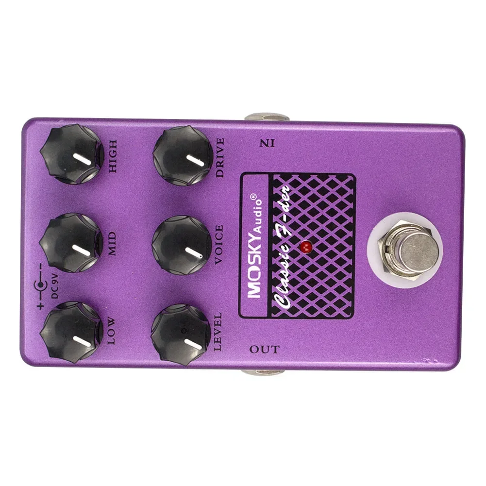 MoskyAudio Classic Speaker Simulation Drive Voice Level Guitar Effect Pedal Smooth and Even Response Studio Mixing Board Control