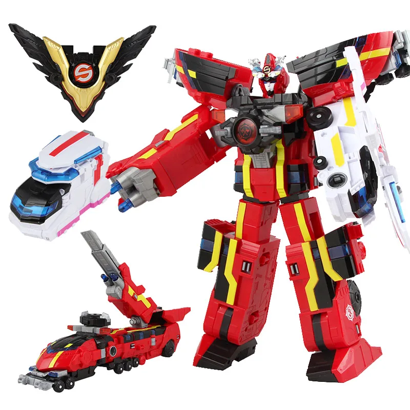 

AULDEY Giant God Strike Team, Integrated Deformation Toy, Whirlwind Burst Assault Fighter King, Super Rescue Team, Clothes, Male