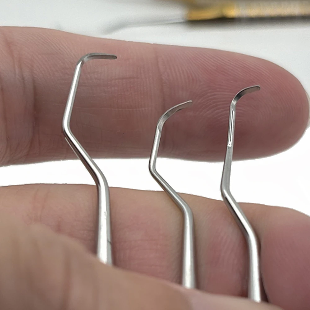 7 pezzi di curette graziose per la pulizia efficace dei denti, controllo della placca, strumenti professionali dentali per la salute delle gengive