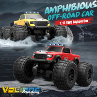 JJRC C8816 Amphibious Remote Control Car 4WD Off-Road Climbing Monster Truck with LED Light 4-wheeled Bigfoot Buggy RC Car Toys