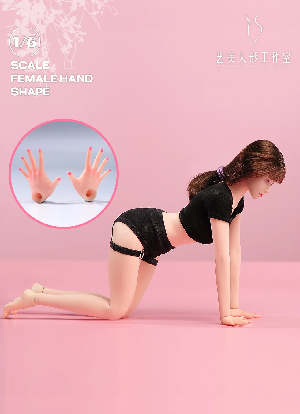 1/6 escala 4 pares/set gesto de maquiagem forma de mão modelo acessórios do corpo caber 12 ''YM ant soldado feminino figura de ação corpo bonecas