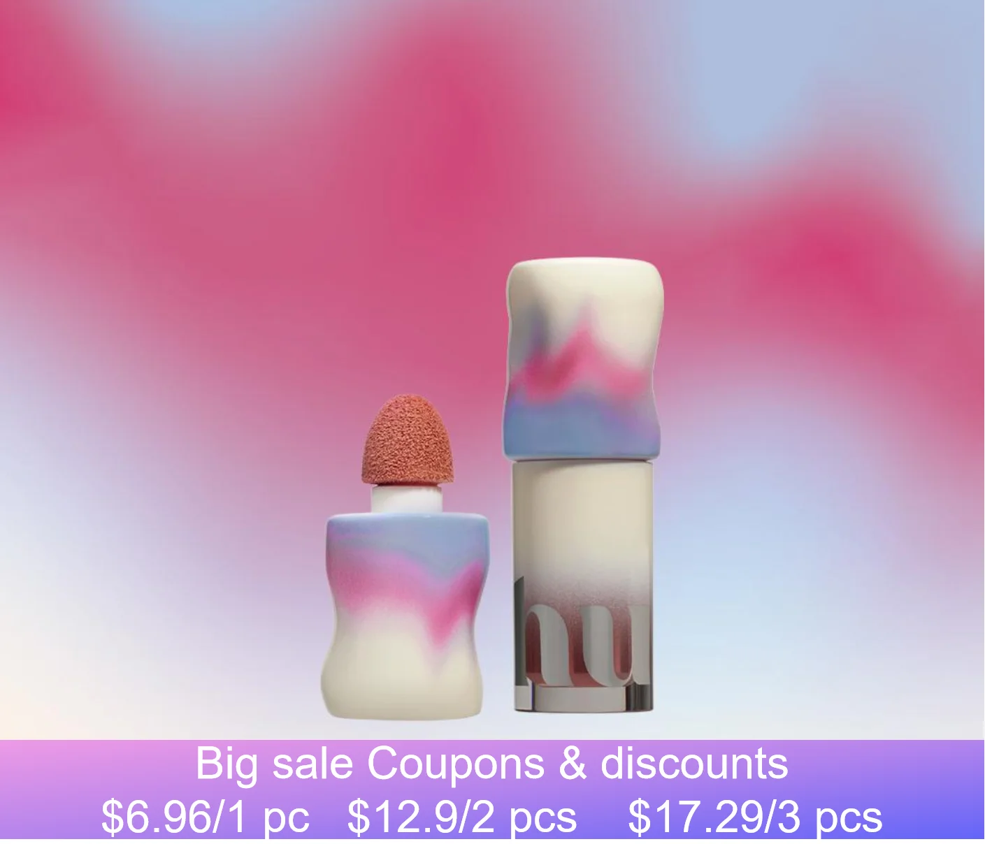 Uhue Matowy róż w płynie z pędzelkiem z gąbki Naturalny, długotrwały makijaż policzków dla dziewcząt Kosmetyki kosmetyczne