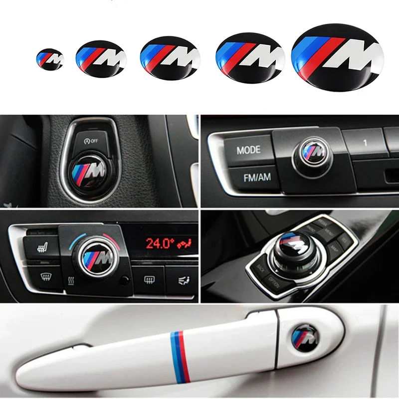 Ultimedia Audio Control Button Labeled Car Sticker Emblem Auto Badge Decal For BMW Power For BMW G30 G32 G01 G02 G05 G06 G07 G26