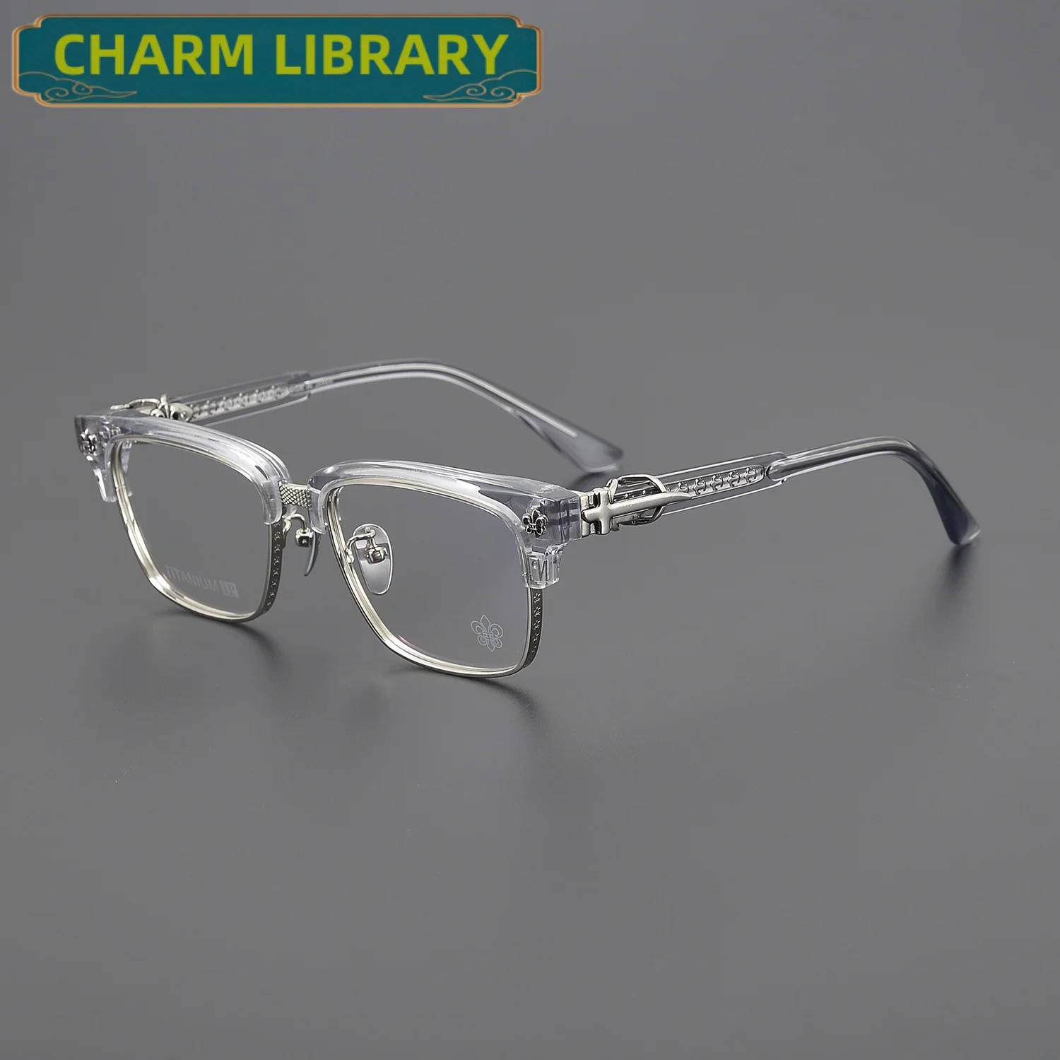 2025 New Acetate Fashion Eyeglasses Frame Men Square Retro High Quality Glasses Frame Women Korea Luxury Brand Designer Eyewear