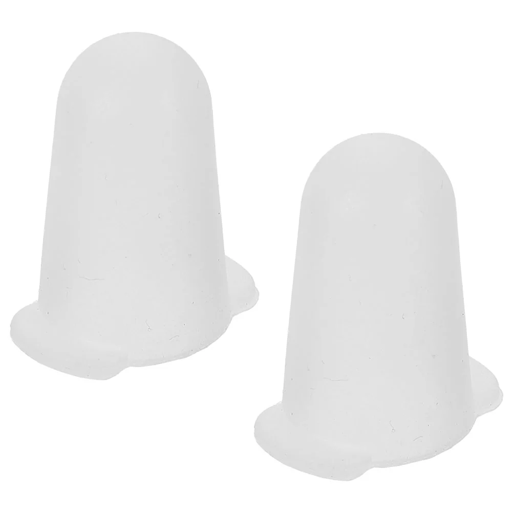 2 Pcs Protective Cap for Piping Tips Covers Nozzle Cake Pipping Sleeves Anti-wear Silicone Decorating Frosting White