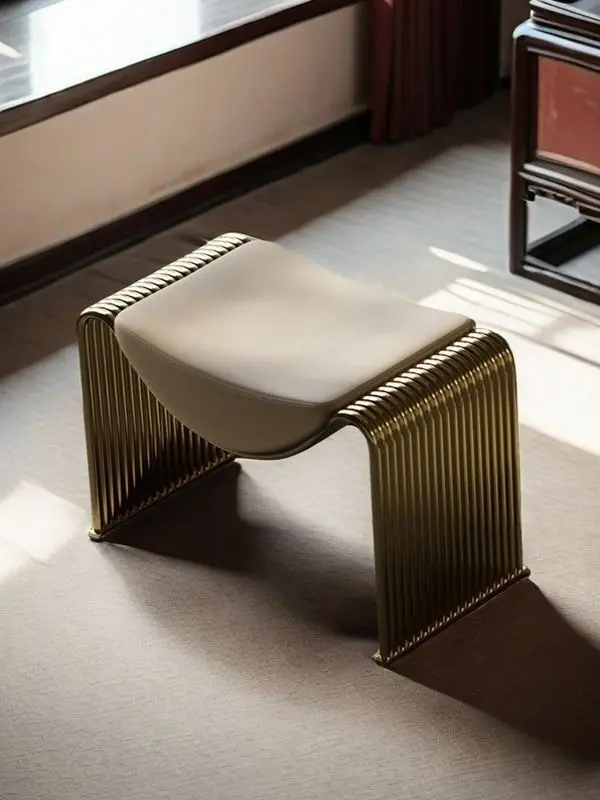 

Light Luxury, Shoe Changing Stool, Living Room, Bedroom, Makeup Stool, Household, Entrance, Shoes, Stool, Door, Chair