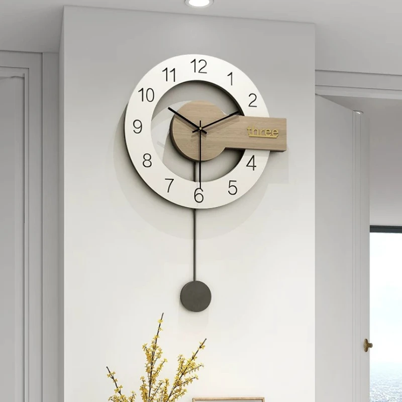 Industerial Interior Wall Clook Seating Room Beautiful Office Modern Round Wall Clook Minimlist Horloge Mural Home Decoration
