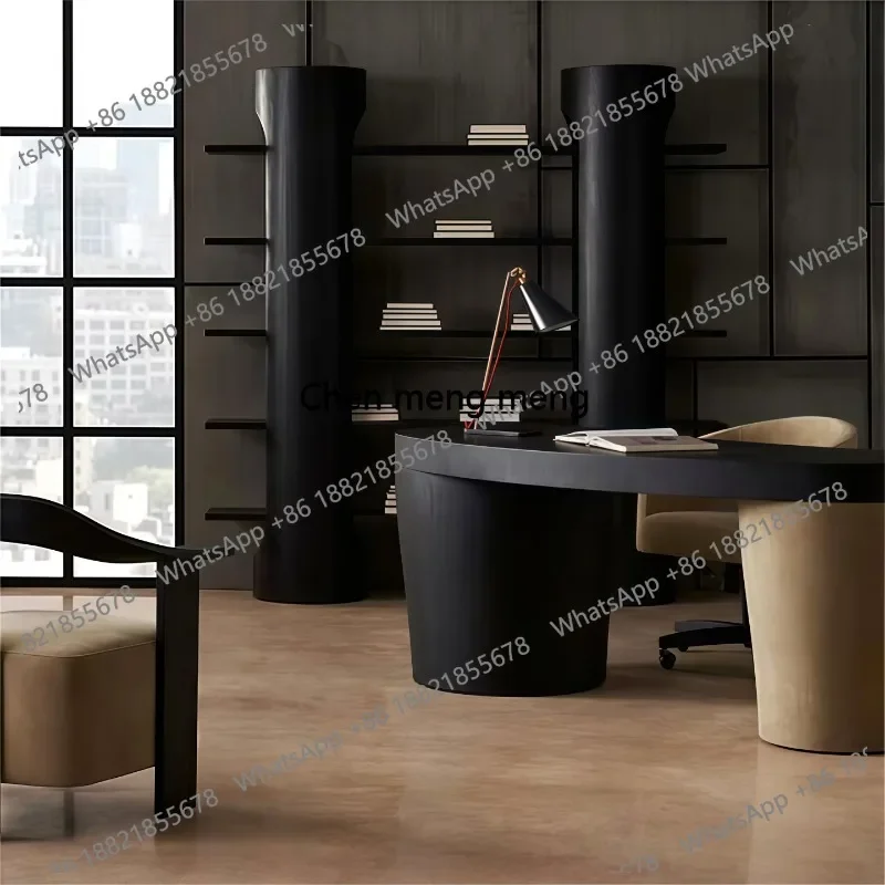Nordic minimalist black tree multi-layer shelf home storage storage display bookcase