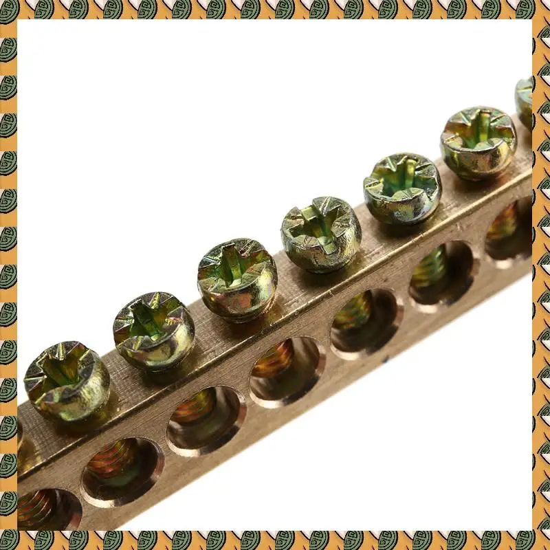 

A77I 8 Terminal Bus Bar Terminal Block 20 Pack Brass Wire Screw Terminal For Car Boat Marine Ground Power Distribution