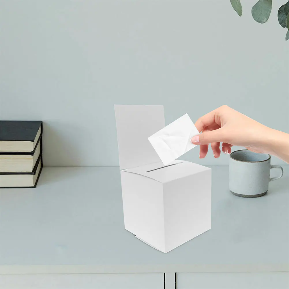 

8Pcs Lottery Box Ballot Box for Office Party Gathering Raffle Draw Multi-Use Ticket Holder Sturdy Paper Prize