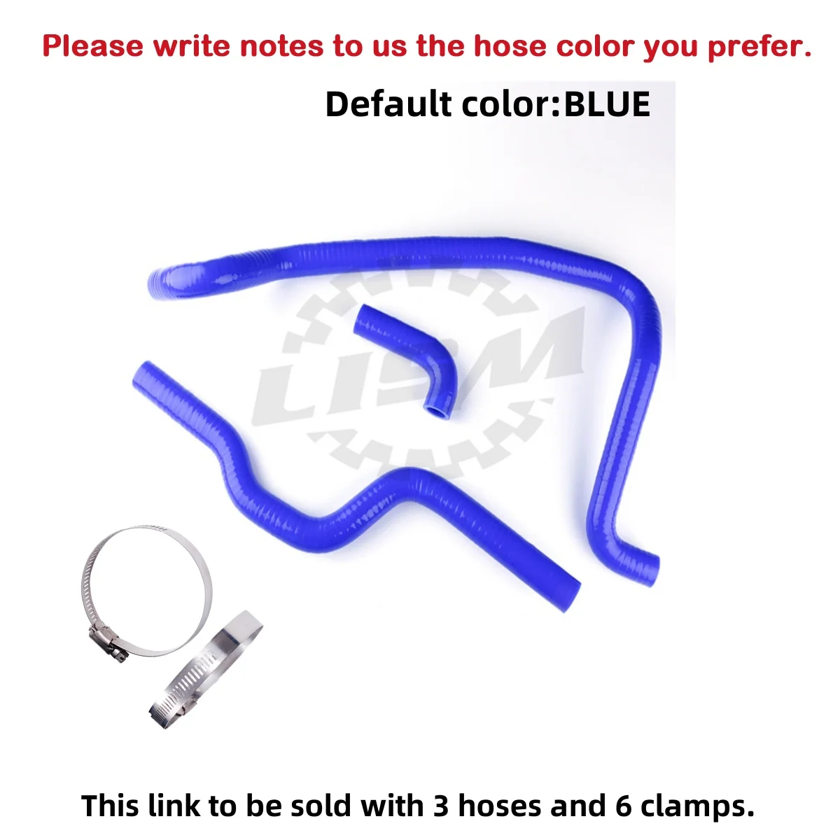 

3PCS 3PLY For 2005 Polaris ATP 500 ATV Silicone Radiator Coolant Hose Kits Pipe Upper and Lower