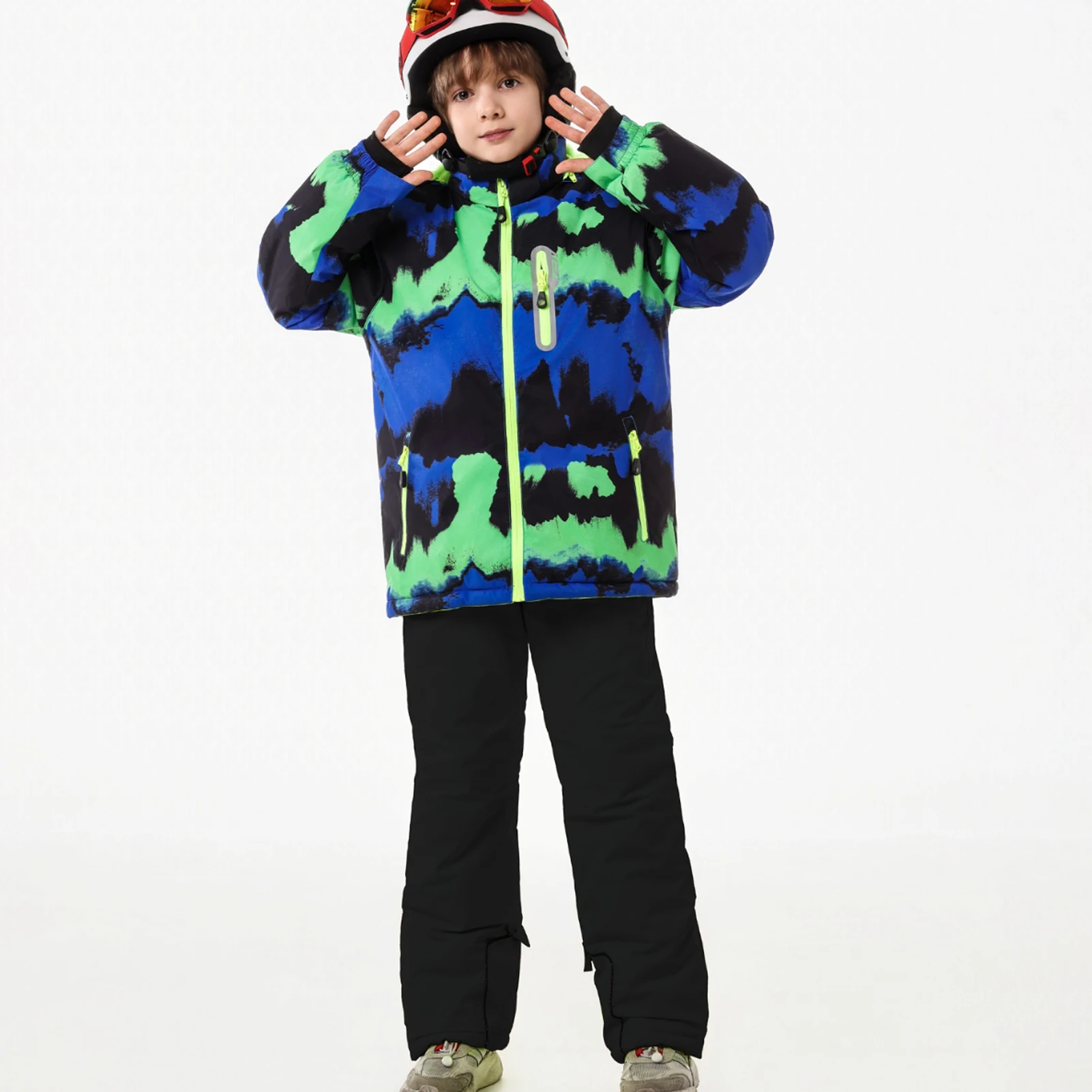Boy's Winter Snowsuits,Waterproof Windproof Children's Skiing Wear,Warm Kids Ski Suit,Thermal Girls' Snowboard Jacket Snow Pants