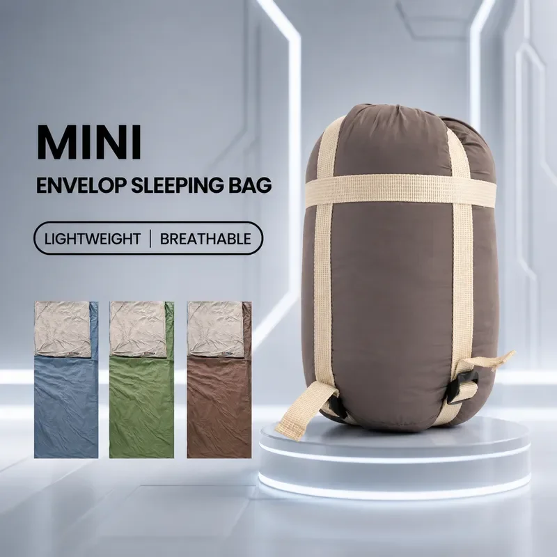 for Outdoor Ultra Light Four Season Universal Splicing Machine Washable Camping Down Cotton Waterproof Mini Nylon Sleeping