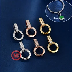 Versatile s925 pure silver handmade clasp-universal fit for all pendants, elevate your necklace elegance
