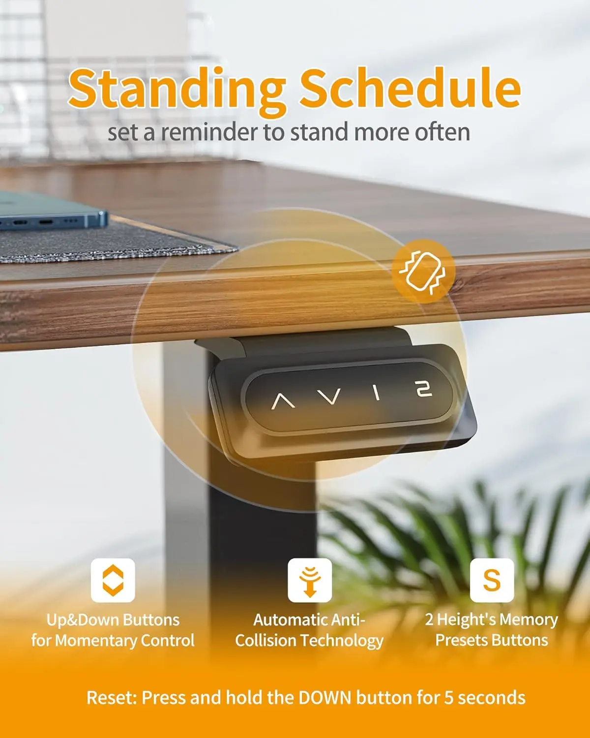 [New Arrival!]Electric Standing Desk, 55 x 24 Inches Height Adjustable Sit Stand Desk, Ergonomic Home Office Computer Workstatio