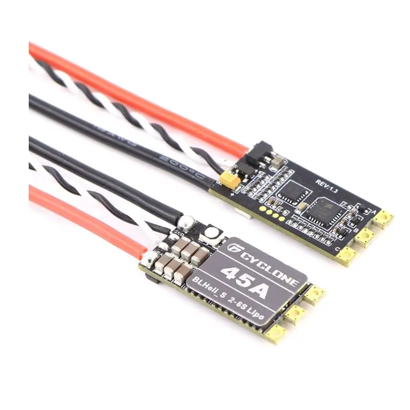 B05C-Blheli S 2-6S Lipo Brushless ESC Built-In Programmable RGB LED For RC FPV Drone Parts 45A