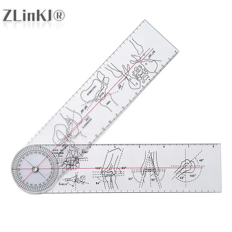 1Pcs Plastic Goniometer Angle Ruler Rule Joint Orthopedics Instruments Medical Spinal Angle Ruler Angle Finder Measuring Tool