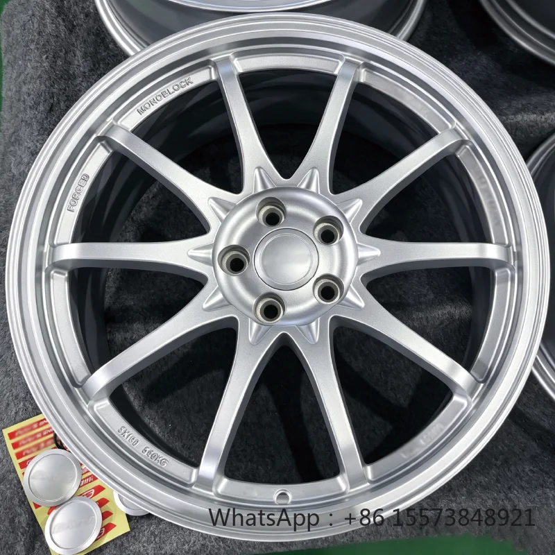 Monoblock Deep Concave Forged Alloy Wheels 17 18 19 20 21 22inch 4*100 5*100 5*112 5*114.3 Matte Silver Painted for MX5 A3
