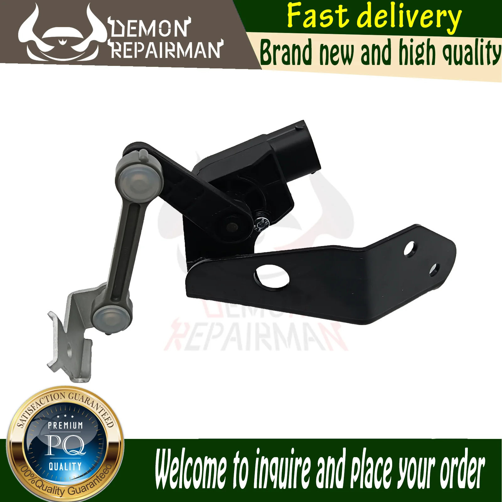 4E0616572E New Headlight Level Sensor Air Suspension Compatible with Audi A8 2.0L 2.5L 4.0L 4.2L VW Phaeton 3.0L 4E0 616 572 D