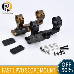 WADSN Airsoft Tactical Fast Lpvo Scope Mount 30mm Red Dot Torch per AR15 fucile arma 20mm Picatiny Rail Sight Base accessori