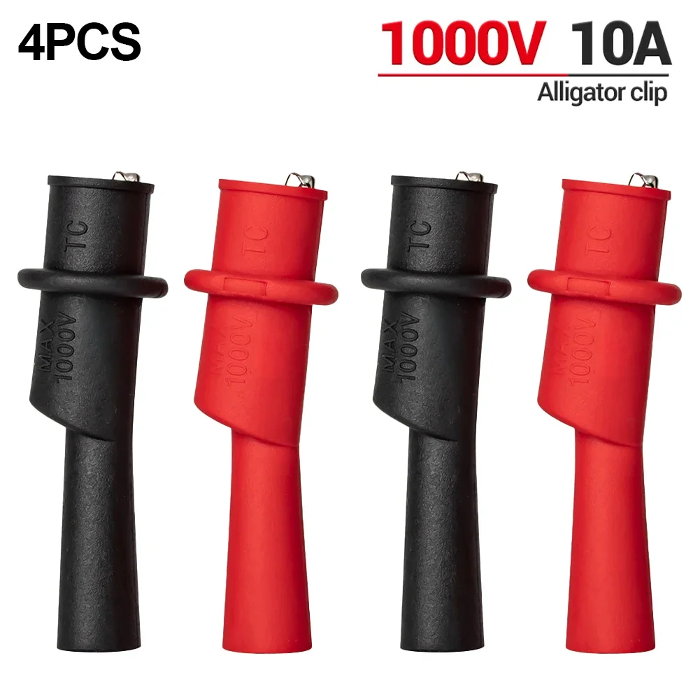 Multifunctional Crocodile Clip Circuit Clip Plug Range Suitable Test Voltage Convenient Current Insulation Sheath