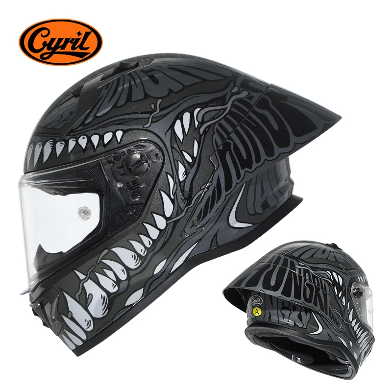 CYRIL R1-PRO Full Face Motorcycle Helmet DOT Approved