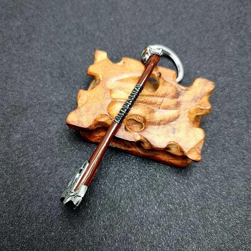 God of War Keychain Kratos Axe Leviathan Key Chain Keyring Blades of Chaos Swords Game Accessories Car Key Ring Pendant Llaveros view 3