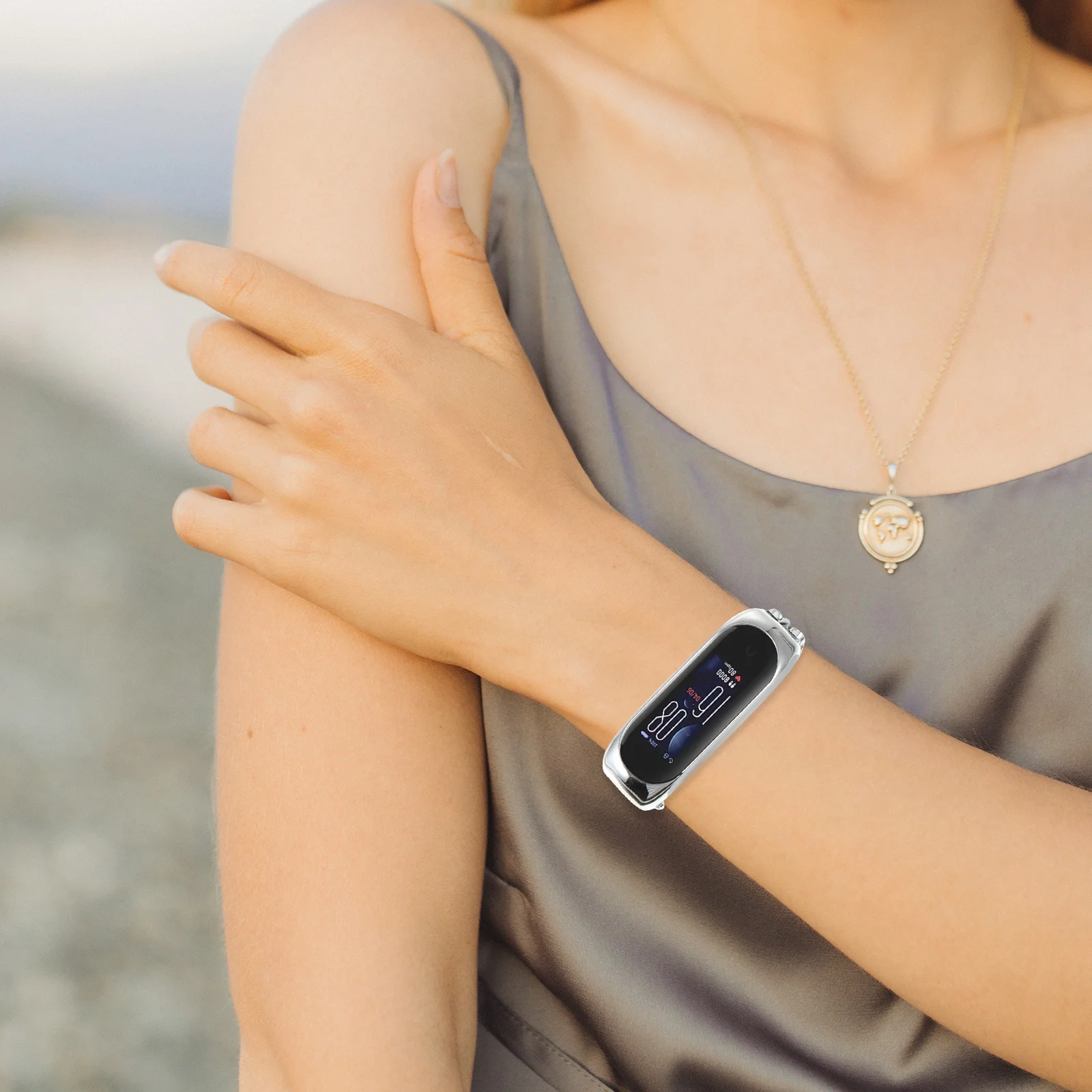 

Metal Heart Watch Band Zinc Alloy Quick Release Strap For Smart Watch Bands Women Men Wristband Phone Accessories