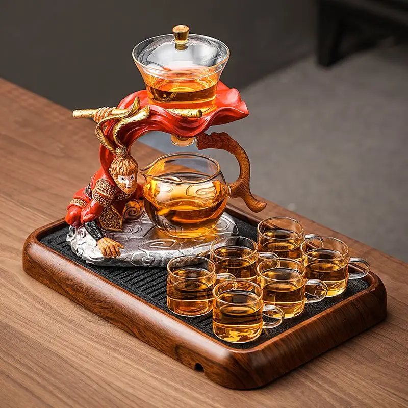 

High End Magnetic Suction Teapot Glass Automatic Tea Set Lazy Tea Maker