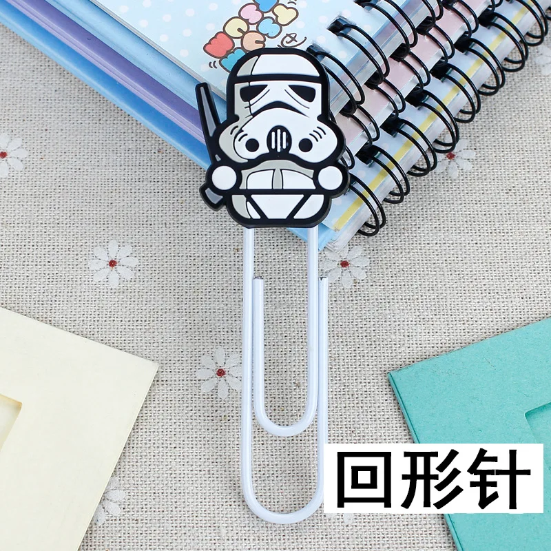 Star Wars Paper Clips Bookmarks Cute Metal Paper Clips Colorful Cartoon Book Page Decoration U-shaped Needles