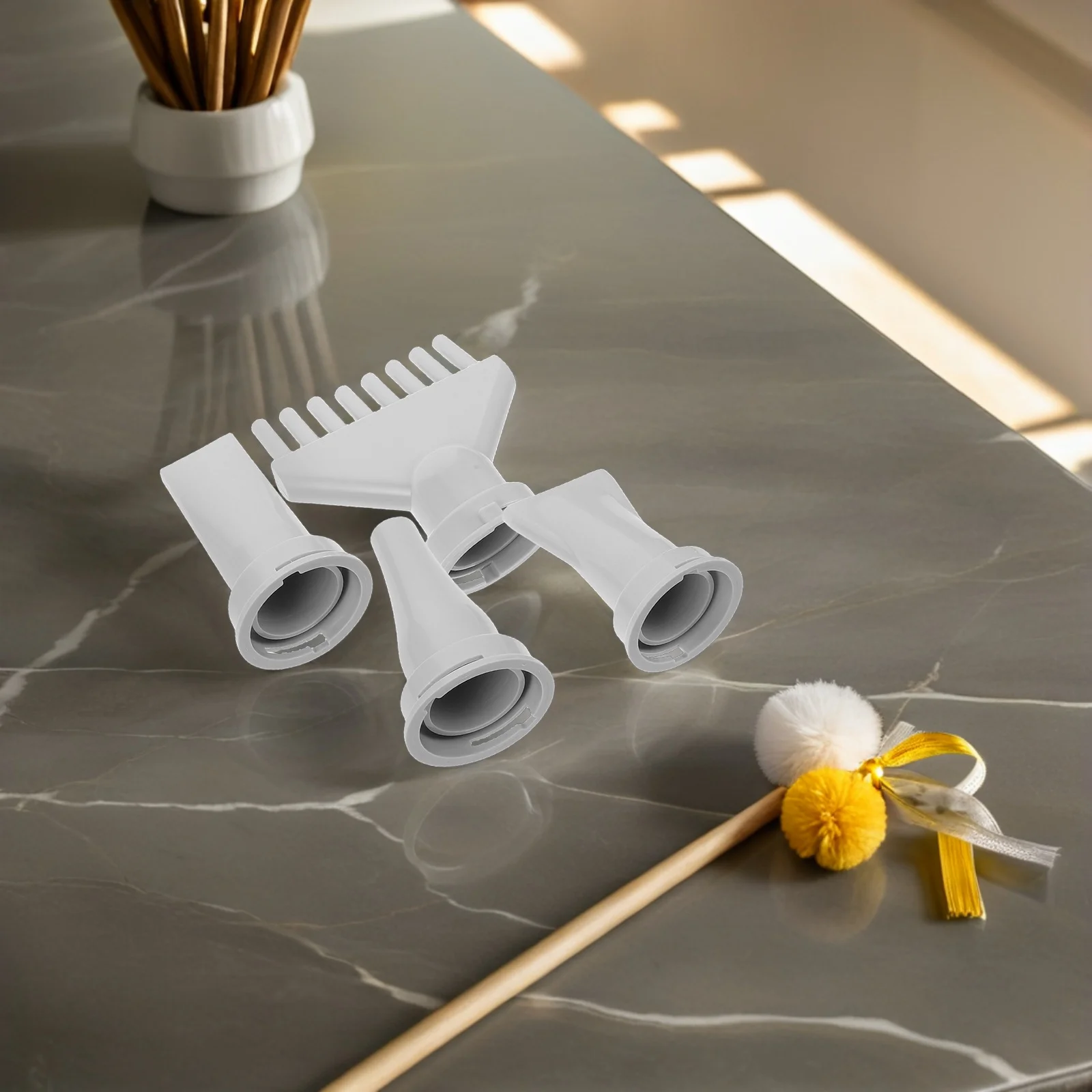 Buse de fixation pour sèche-cheveux pour animaux de compagnie, pièces de rechange en plastique pour le toilettage des chiens, outil de coiffure universel pour Salon de coiffure, 4 pièces