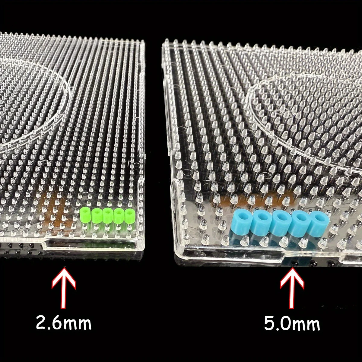 4/6/9 шт. 2,6 мм Perler Hama бусины перфорированная доска прозрачная доска для бисероплетения изготовление ювелирных изделий гладильные пиксельные головоломки 3D игрушки подарок для детей