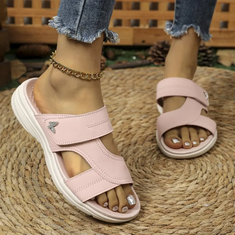 Fashion Ladies Wedge Heel Platform Women Summer Outdoor Low Heels Slipper Shoes  for women  ladies shoes - view 5